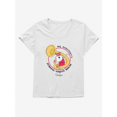 Coraline Girls Circus Mouse Scoop Neck Plus Size T-Shirt