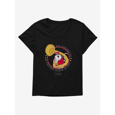 Coraline Girls Circus Mouse Scoop Neck Plus Size T-Shirt