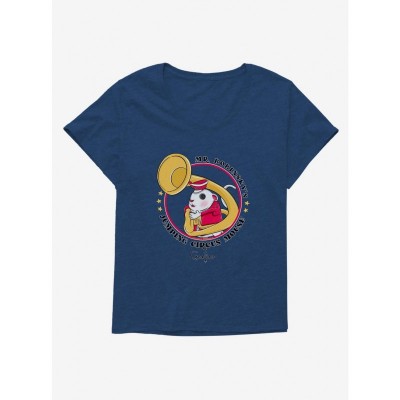 Coraline Girls Circus Mouse Scoop Neck Plus Size T-Shirt