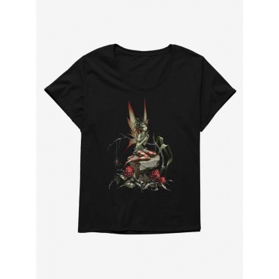 Trick Mushroom Plus Size Fairy Tee for Girls