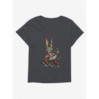 Trick Mushroom Plus Size Fairy Tee for Girls