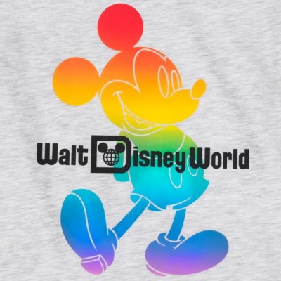 Disney Adult Pride Collection Soft Slub Mickey Mouse T-Shirt