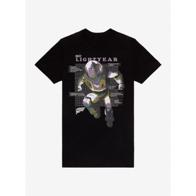 Disney Pixar Lightyear Unisex Cotton T-Shirt with Buzz Blueprint Design