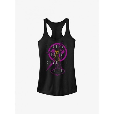 Marvel Ms. Marvel Silhouette Tank Top for Girls - Black