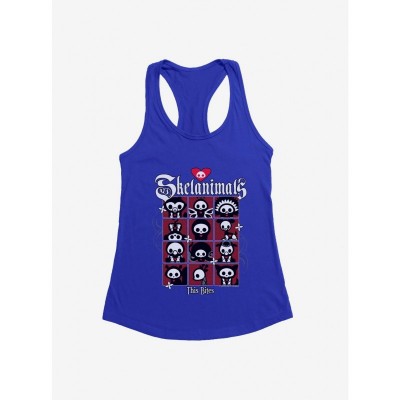 Skelanimals Girls Lightweight Cotton and Polyester Tank Top