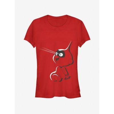 Disney Pixar The Incredibles Girls Laser Engraved T-Shirt - RED