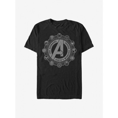 Marvel Avengers Emblems T-Shirt for Men - Black
