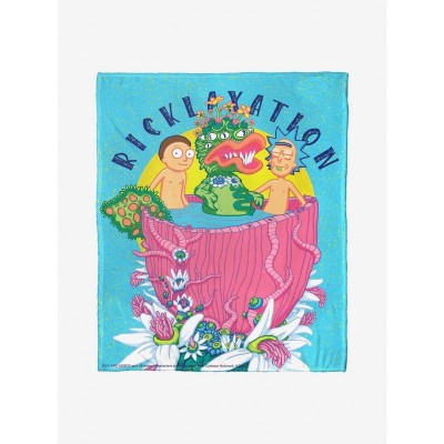 Rick & Morty Ricklaxation Soft Throw Blanket