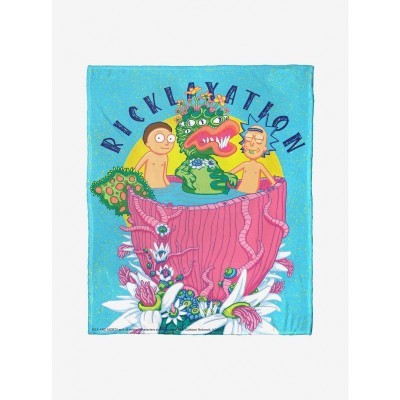 Rick & Morty Ricklaxation Soft Throw Blanket