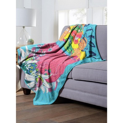 Rick & Morty Ricklaxation Soft Throw Blanket
