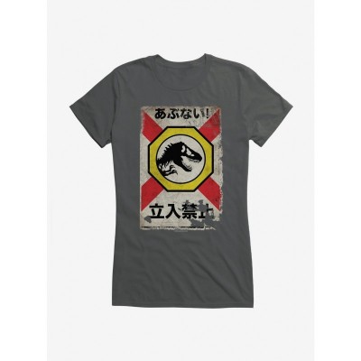 Jurassic World Dominion Dinosaur Sign Junior Girls T-Shirt