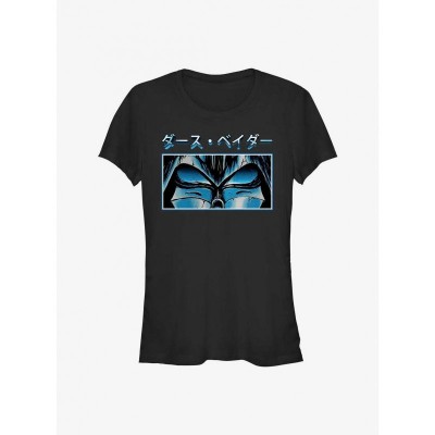 Star Wars Sith Lord Eyes Trendy Tee for Girls - Black