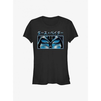 Star Wars Sith Lord Eyes Trendy Tee for Girls - Black