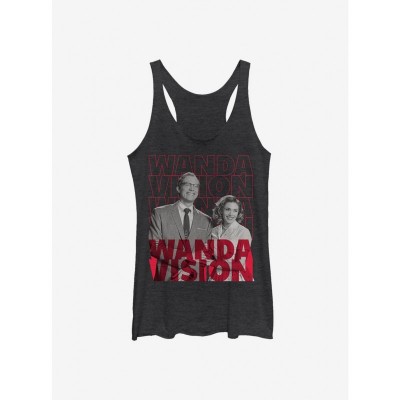 Marvel WandaVision Graphic Girls Tank Top - Black