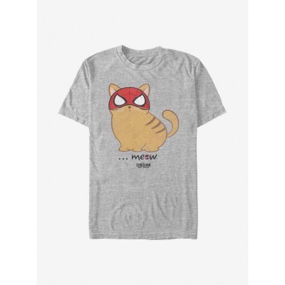 Marvel Meow Spider-Man Hero T-Shirt - Men's Grey