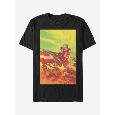 Marvel Captain America Unisex T-Shirt - Black