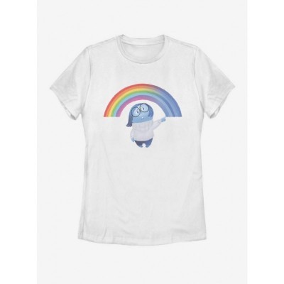 Disney Pixar Inside Out Sadness Rainbow T-Shirt in White for Girls