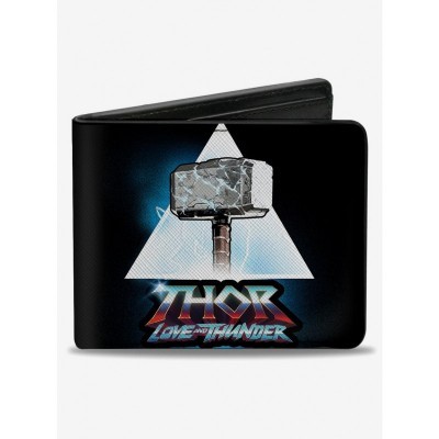 Marvel Thor Love and Thunder Bifold Wallet for Men, Made from Premium Vegan Leather