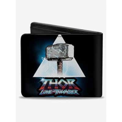 Marvel Thor Love and Thunder Bifold Wallet for Men, Made from Premium Vegan Leather