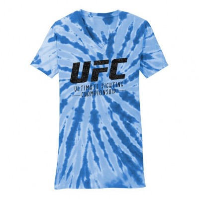 UFC Women's Royal Tonal Tie-Dye V-Neck T-Shirt