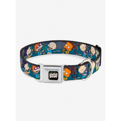Rugrats Cookie Scene Authentic Miniature Dog Collar with Seatbelt Buckle