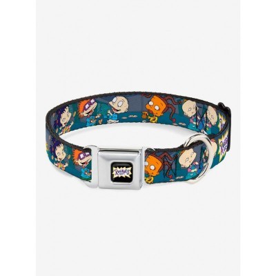 Rugrats Cookie Scene Authentic Miniature Dog Collar with Seatbelt Buckle
