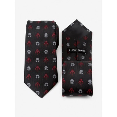 Mandalorian Mando Crimson Black Tie for Men