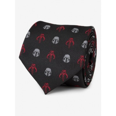 Mandalorian Mando Crimson Black Tie for Men