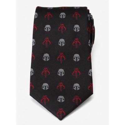 Mandalorian Mando Crimson Black Tie for Men