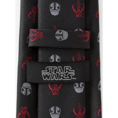 Mandalorian Mando Crimson Black Tie for Men
