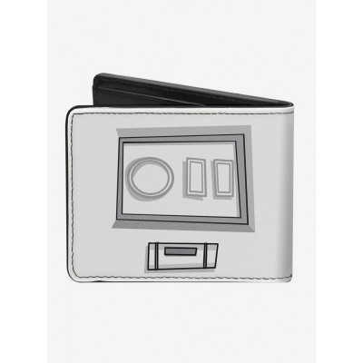 Star Wars Stormtrooper Design Men's Premium Vegan Leather Bi-Fold Wallet
