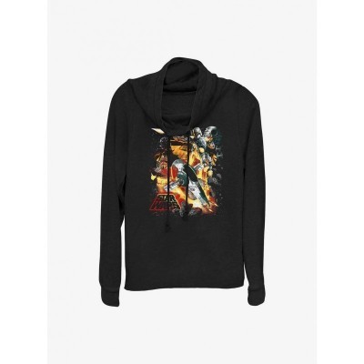 Star Wars Light Cowl Neck Top - Black for Juniors