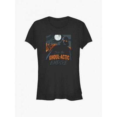 Star Wars Darth Vader Girls Lightweight T-Shirt - Junior Sizes - Black