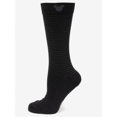 Disney Silhouette Stripe Black Comfortable Men's Socks
