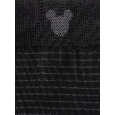 Disney Silhouette Stripe Black Comfortable Men's Socks