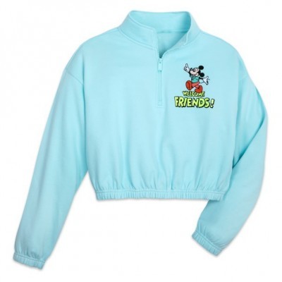 Mickey Mouse Welcome Friends Crop Pullover for Women