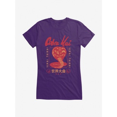 Cobra Kai World Championship Logo T-Shirt for Girls