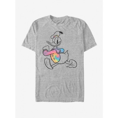 Disney Grey Donald Duck Tie-Dye T-Shirt for Men