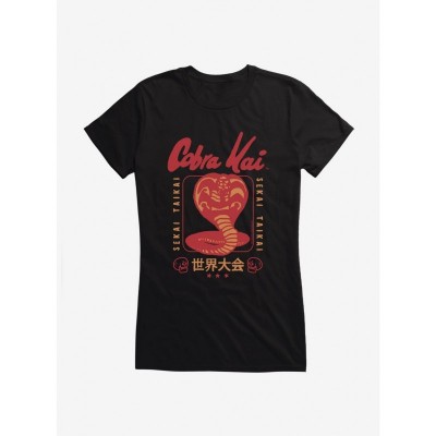 Cobra Kai World Championship Logo T-Shirt for Girls