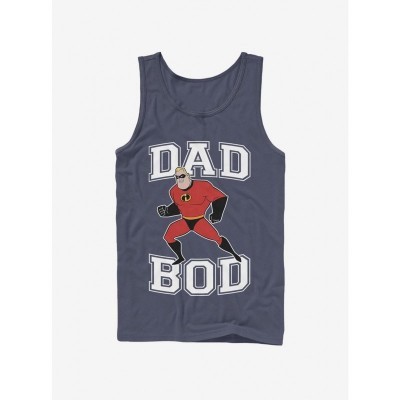 Disney Pixar Incredibles Dad Bod Men's Cotton Tank Top - Blue