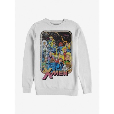 Marvel Retro X-Men 70s Crewneck Sweatshirt - White Men's