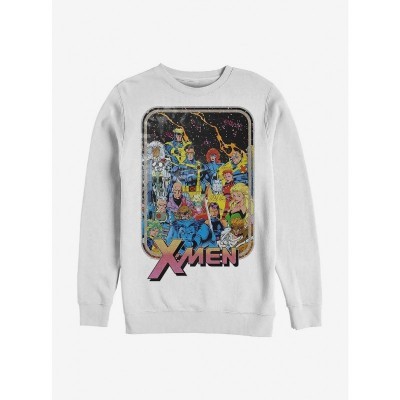 Marvel Retro X-Men 70s Crewneck Sweatshirt - White Men's