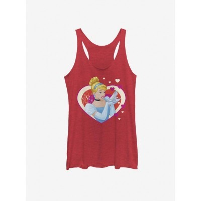 Disney Classic Cinderella Heart Tank Top for Girls - Red