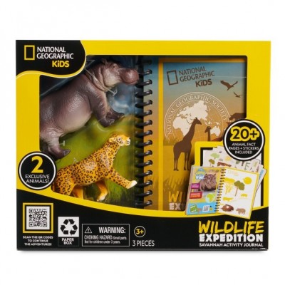 National Geographic Kids Savannah Adventure Activity Journal Set