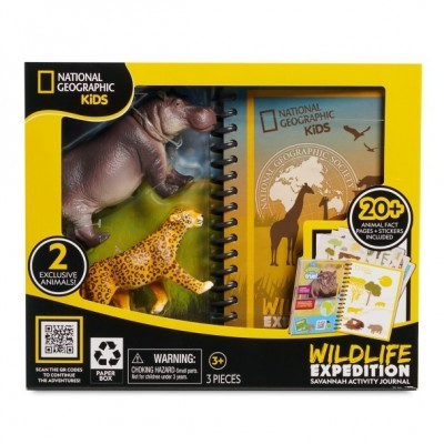 National Geographic Kids Savannah Adventure Activity Journal Set