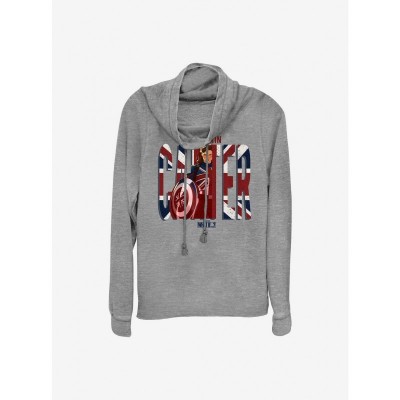 Marvel What If...? Lightweight Grey Cowl Neck Top for Girls