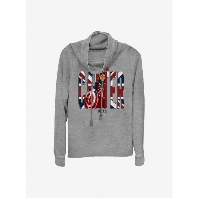 Marvel What If...? Lightweight Grey Cowl Neck Top for Girls