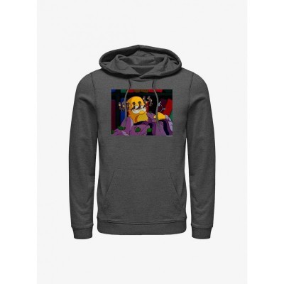 Simpsons Iconic Dizzy Homer Men's Grey Hoodie