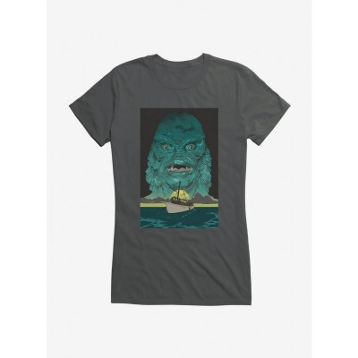 Creature From The Black Lagoon Retro Design Girls T-Shirt