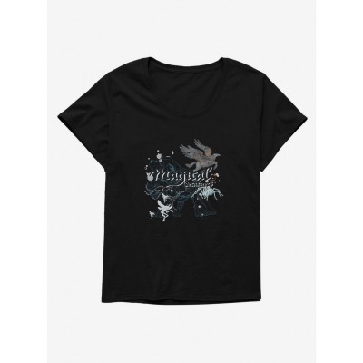 Harry Potter Enchanted Beasts Graphic Tee for Plus Size Women